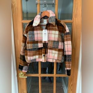 Only Plaid Shacket, Size XS